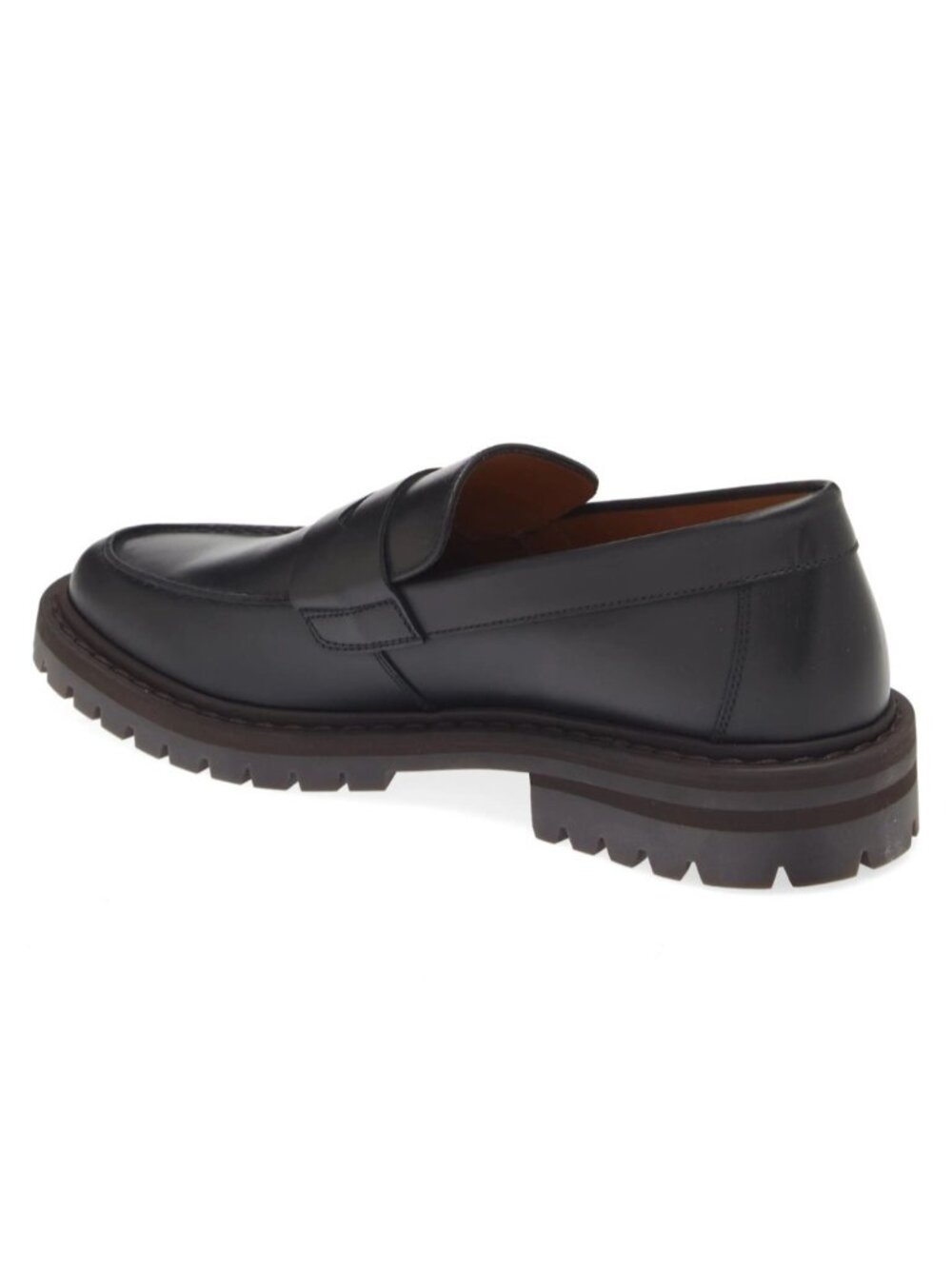 Common Projects Men's Leather Penny Loafer Shoes Black Size 45 / US 12 - Italy - Picture 2 of 5